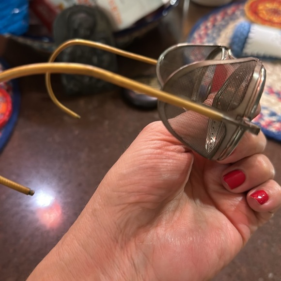 Safety glasses vintage great for riding motorcycle as well from 1940 - Picture 3 of 8